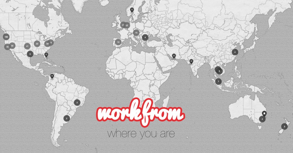 Workfrom World Map 2014